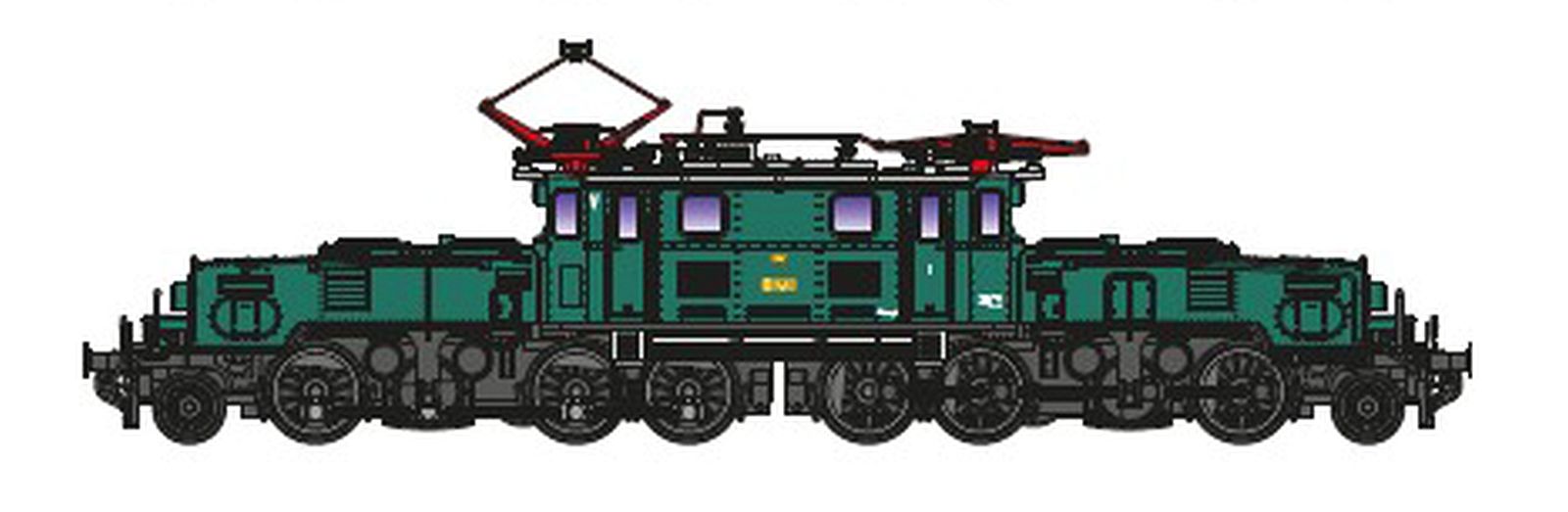 Jägerndorfer JC60200 - N - 12-tlg. Display E-Lok Rh 1089/1189, ÖBB